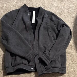 Lululemon scuba Dark Gray Snap-Button Jacket